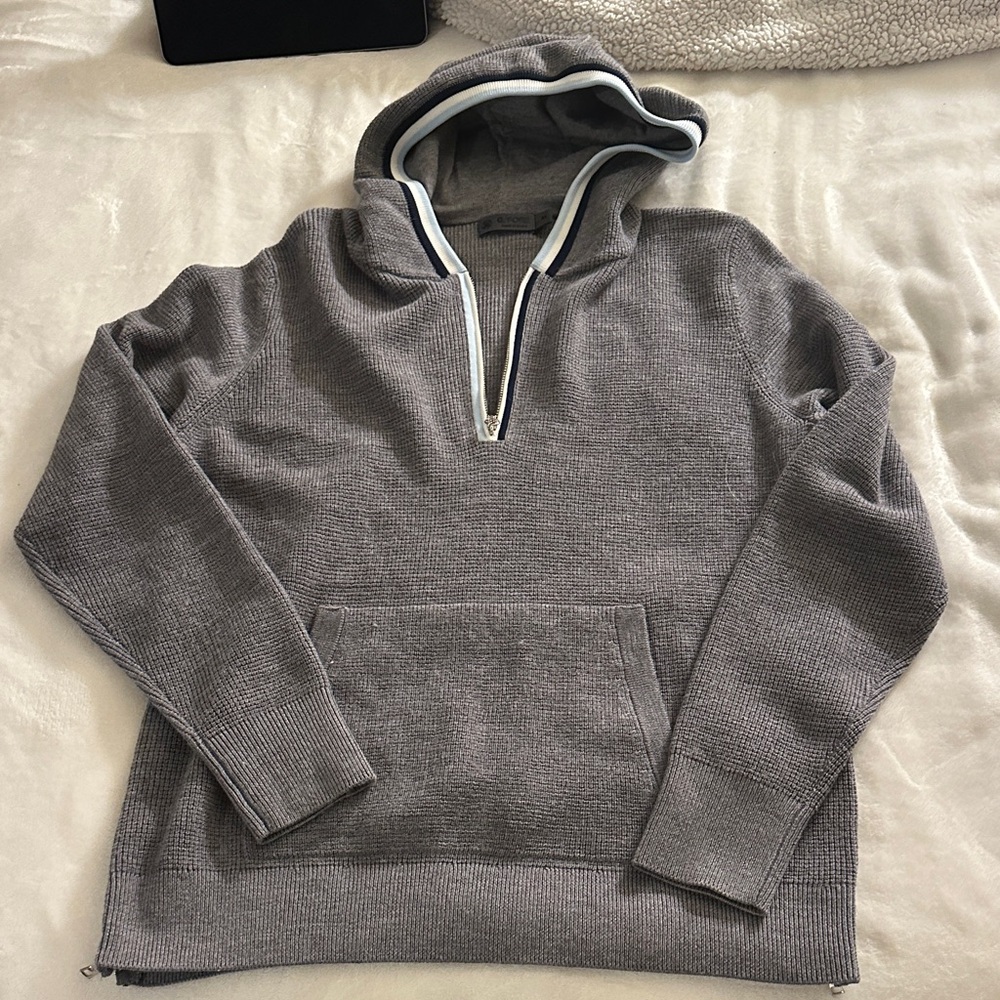 G/FORE Gray Zip-Up Women's Sweater
